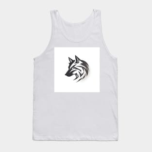 Frost Moon Wolf Shadow Tank Top